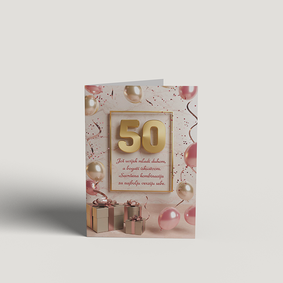 Čestitka standardna 50. rođendan